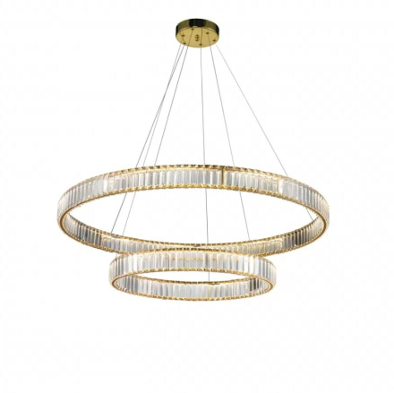 Подвесная люстра iLedex Woodstock 10920P/2-60W-3000K (10/6) GL-CL