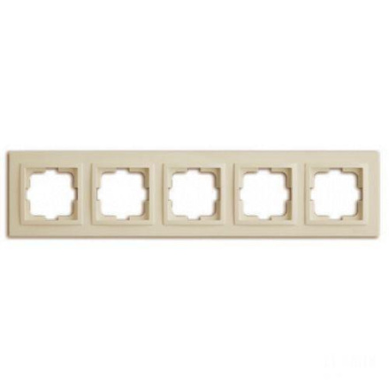 Рамка на 5 постов Mono Electric Despina крем 102-170000-164