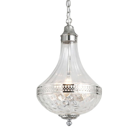 Подвесная люстра DeLight Collection French Empire Glass KG0544P-4 nickel