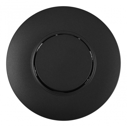 Выключатель круглый одноклавишный с рамкой Arte Milano SET08-1-30-1 black