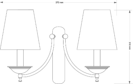 Бра Kutek San Marino Lampshade SAN-K-2(P/A)CR