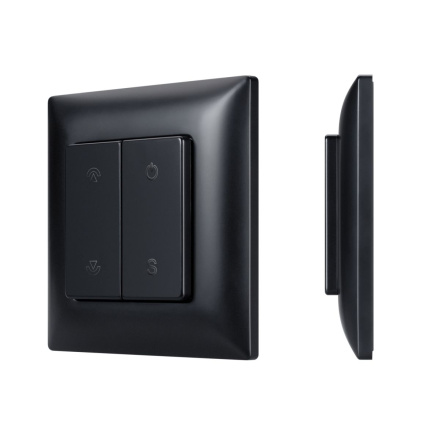 Накладная кнопочная панель 2.4 ГГц Arlight SMART-RF-801-22-1G-DIM-SUF Black (3V, 2.4G) (IARL, IP20 Пластик) 059068