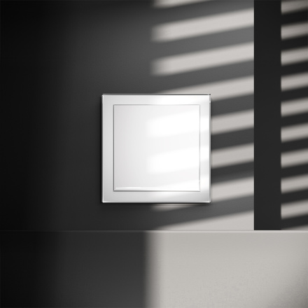 Выключатель одноклавишный с подсветкой Voltum S70 VLS010201 (белый глянцевый)