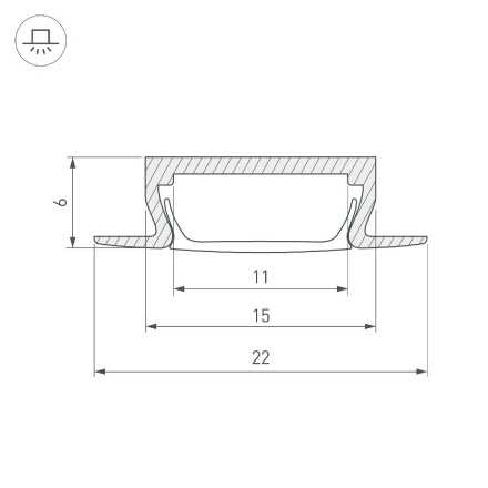 Профиль Arlight MIC-FS-2000 ANOD 038688