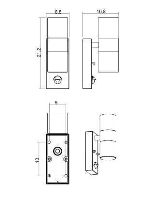Архитектурный светильник Arte Lamp Mistero A3322AL-2BK