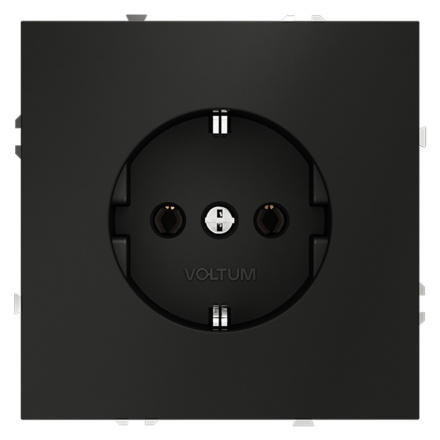 Розетка Voltum S70 VLS040108 (черный матовый)