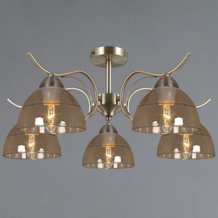 Люстра на штанге Illumico IL0733-5CSQ-25 AB AREZZO