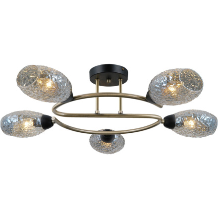 Люстра на штанге Illumico IL0300-5CSQ-79 BK AB