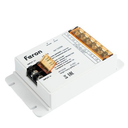 Контроллер диммер с пультом, таймером и визуализатором звука Feron LD481 12-24-48V 52096