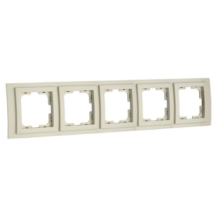 Рамка на 5 постов Mono Electric Larissa крем 103-171700-164