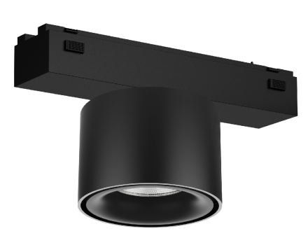 Трековый магнитный светильник iLedex Vision 4825-049-D74-10W-60DG-4000K-BK