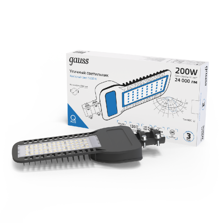 Уличный консольный светильник Gauss Qplus 629535322