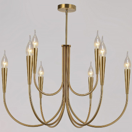 Люстра на штанге Illumico IL0441-9P-79 BRASS