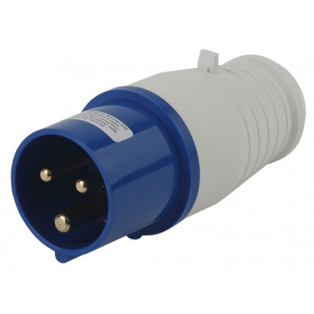 Вилка ЭРА V-16-2P-PE-IP44 переносная 013 2Р+РЕ 16А 220В IP44 Б0032849