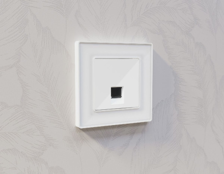 Рамка одноместная Ambrella Volt Arctic AF580101