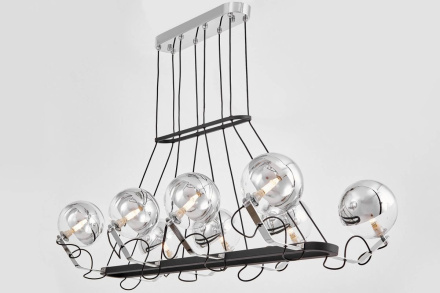 Подвесная люстра Lumina Deco LDP 9110-8-PR BK+CHR