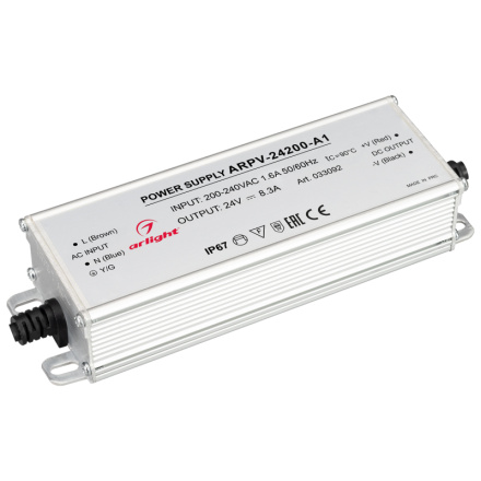 Блок питания Arlight ARPV-24200-A1 (24V, 8.3A, 200W) 033092