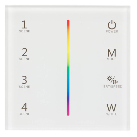 Панель Arlight Sens Smart-P22-RGBW White (12-24V, 4x3A, 2.4G) 025168