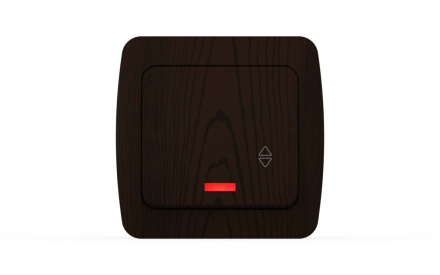 Выключатель одноклавишный проходной с подсветкой ELBI Alsu 504-010400-210