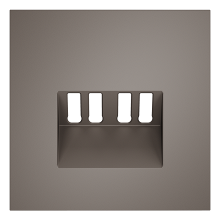 Накладка для розетки акустической 4-местной  Voltum S70 (капучино) VLS001514