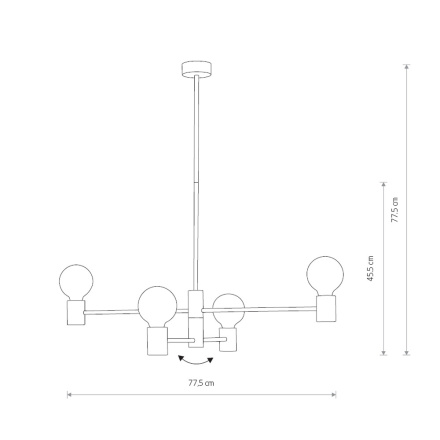 Люстра на штанге Nowodvorski Radius 7931