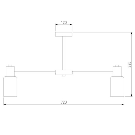 Люстра на штанге Eurosvet Vegga 70160/8 латунь