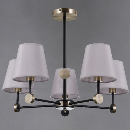 Люстра на штанге Illumico IL0394-5CSQ-24 BK AB CASTOR