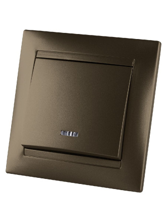 Выключатель одноклавишный с подсветкой Лама TDM Electric SQ1815-0704