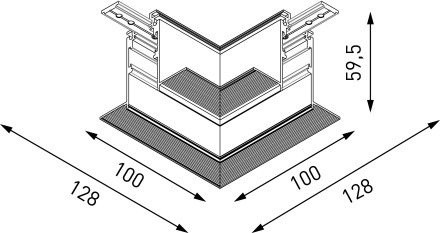 Коннектор угловой Lumker SY-LINK-CNLV-T2-WH 013609