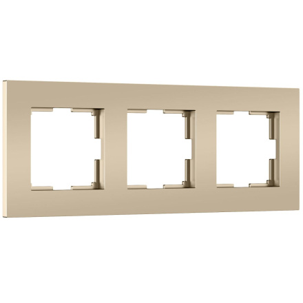 Рамка на 3 поста Werkel Slab (шампань софт) W0032911 4690389218422 a071625