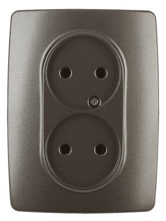 Розетка 2x2P Эра 12-2107-13 Б0031245