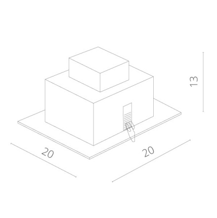 Встраиваемый светильник ARTE Lamp A5935PL-1BK