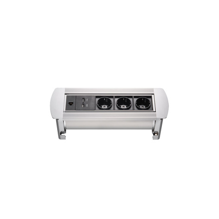 Блок розеток MX-117 (3 секции, 2 USB и RJ-45) Mebax 00-00001184