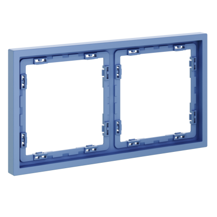 Рамка пластиковая Voltum S70 на 2 поста, (деним) VLS100215