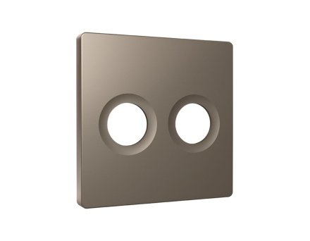 Лицевая панель Alfa (Темная бронза матовый) для TV двойной розетки Quant Ambrella Volt AP6433