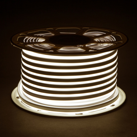 Светодиодный гибкий неон Elektrostandard 220V 9,6W 120Led 2835 IP67 односторонний дневной белый, 50 м 4690389167454 a052994