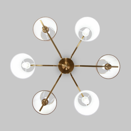 Люстра на штанге Eurosvet Ozark 60149/6 латунь a064975