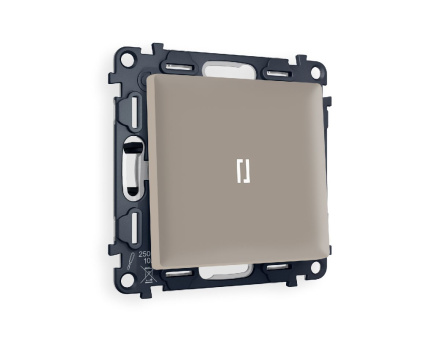 Комплект механизма 1-кл проходного выключателя с подсветкой Ambrella Volt Alfa MA362035