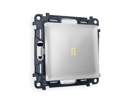 Комплект механизма 1-кл проходного выключателя с подсветкой Ambrella Volt Alfa MA402030