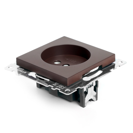 Розетка 1-местная с защитной шторкой Stekker Катрин GLS10-7109-04 49025