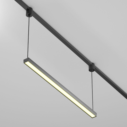 Трековый подвесной магнитный светильник Maytoni Basis TR170-1-26W3K-B