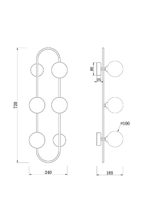 Настенный светильник Freya Inversion FR5233WL-04BS1