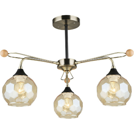 Люстра на штанге Reluce 02018-0.3-03 AB+BK