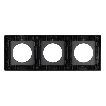 Рамка стеклянная на 3 поста Arlight FRM-GLARE-GC-3-BK 043839