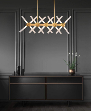 Подвесная люстра Lumina Deco Alford LDP 6036-20 GD