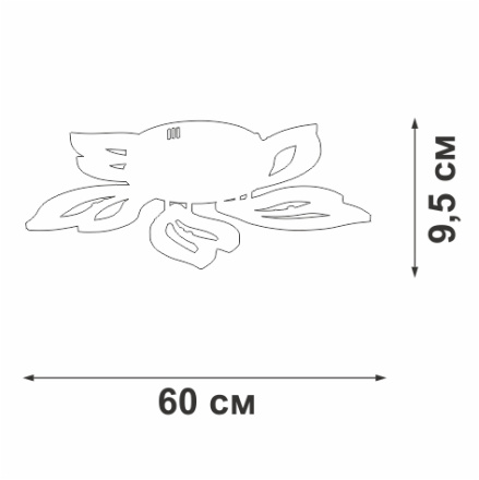 Потолочная люстра Vitaluce V3893-0/5PL