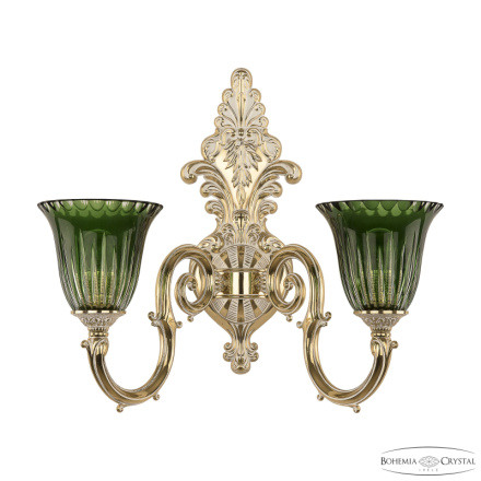 Бра Bohemia Ivele Crystal Verona 7203B15/2/210 GW P2 U Clear-Green/H-1K