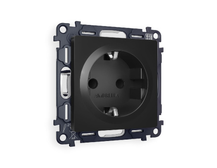 Комплект механизма розетки с/з со шторками Ambrella Volt Alfa MA807010