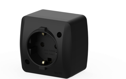 Розетка с заземлением ELBI Alsu 504-004800-217