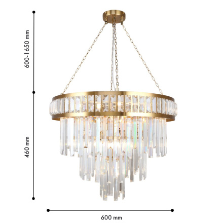 Подвесная люстра Favourite Preston 4732-12P